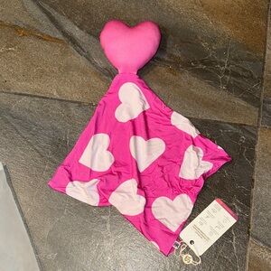 Pink Heart Lovey Blanket bums & roses-Valentine’s Day